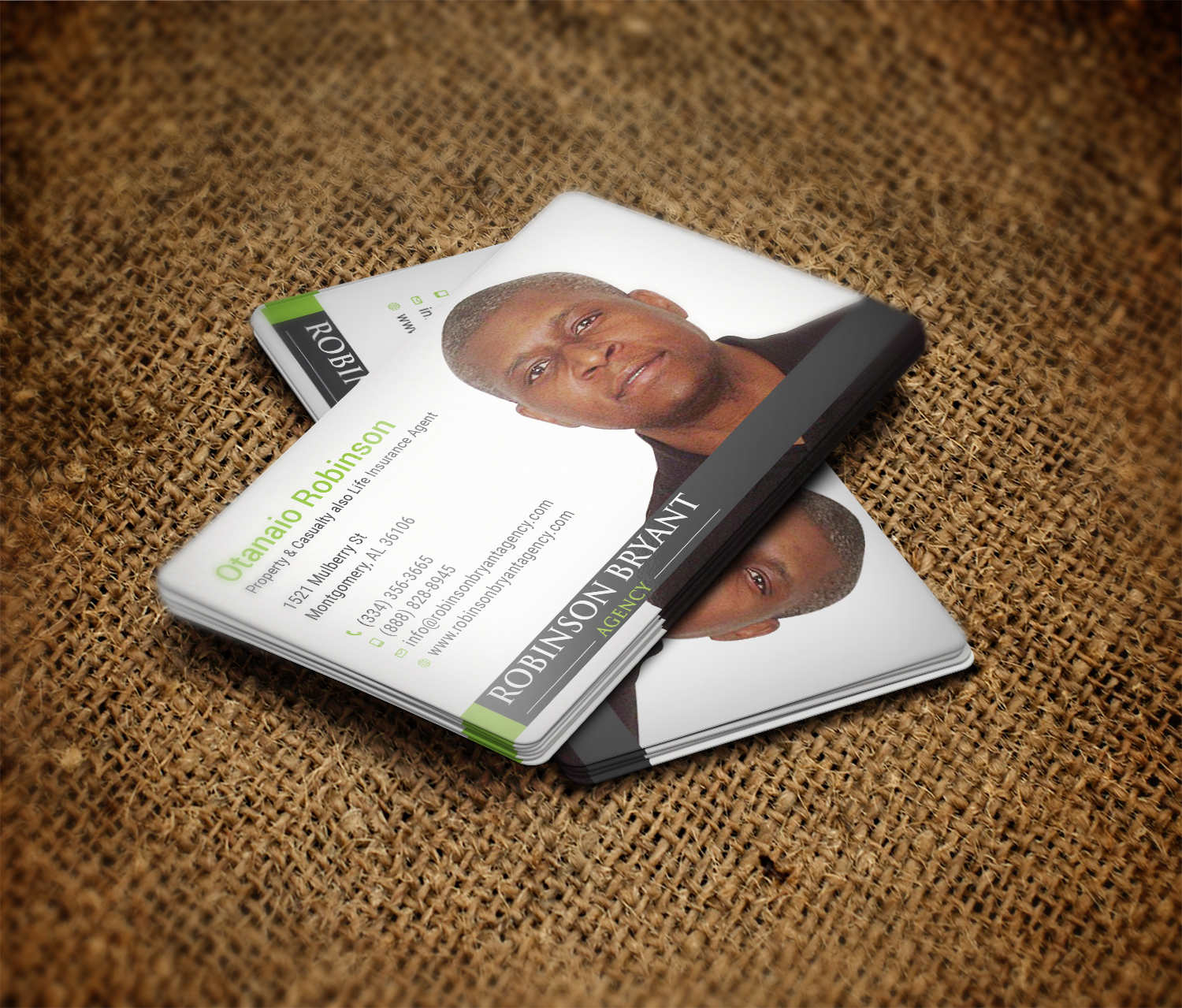 Business Card Design by Tripti Ranjan Gain for Robinson Bryant Agency | Design #21276776