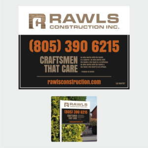 Yard sign design for high end luxury home builder. | Signage Design by Atvento Graphics