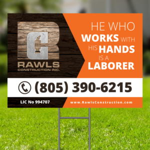 Yard sign design for high end luxury home builder. | Signage Design by OwnDesign