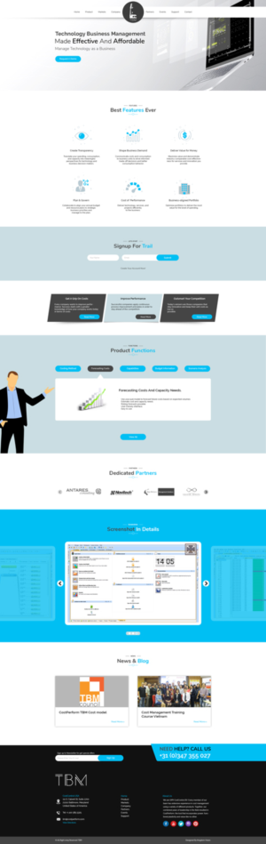 Create a landing page for a new product market combination for an international software company | Diseño Web por Kingdom Vision