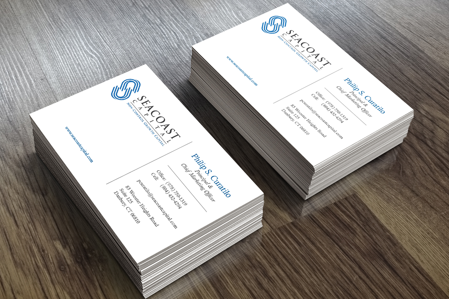 Business Card Design by Pixel Desert for Seacoast Capital | Design #21268863