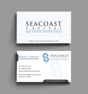 Business Card Design by Infinitive Technology for Seacoast Capital | Design: #21262626