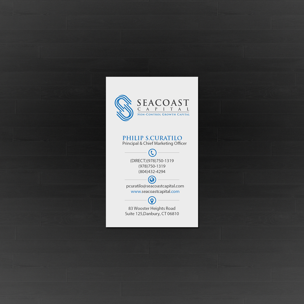 Design de Carte de Visite par Creations Box 2015 pour Seacoast Capital | Design #21265122