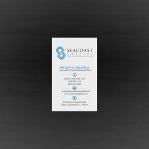 Business Card Design by Creations Box 2015 for Seacoast Capital | Design: #21265122