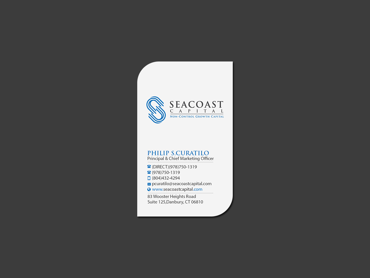 Design de Carte de Visite par Creations Box 2015 pour Seacoast Capital | Design #21265136