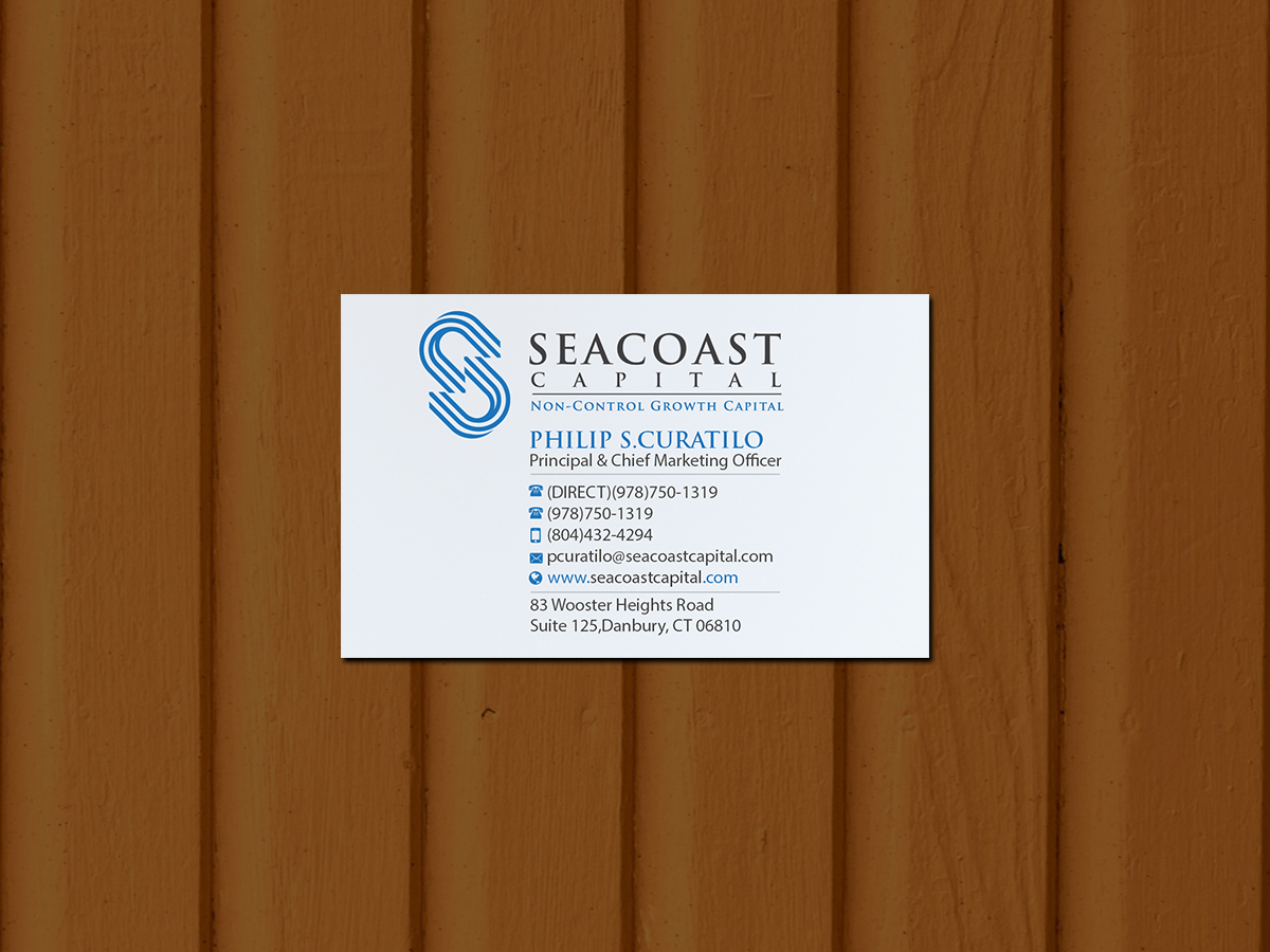 Design de Carte de Visite par Creations Box 2015 pour Seacoast Capital | Design #21265141
