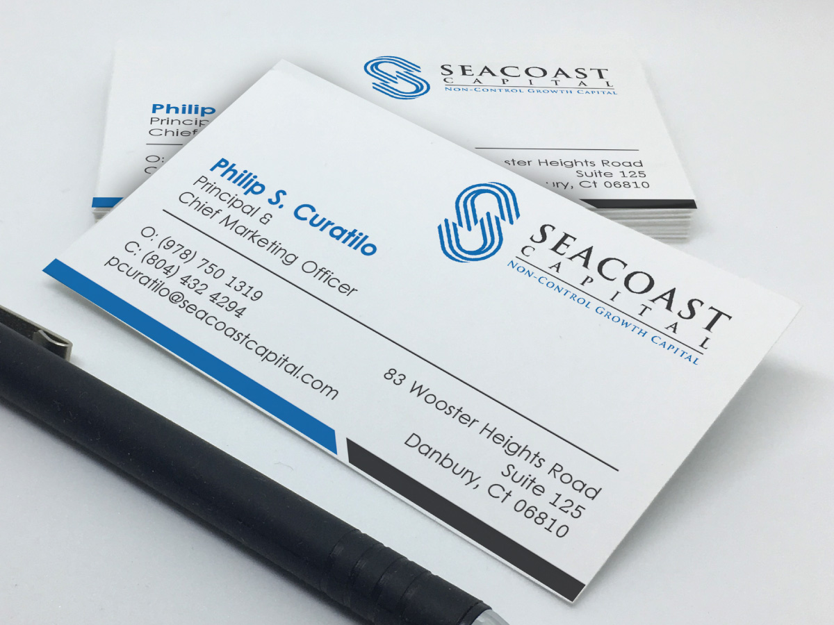 Business Card Design by LAXMI DESIGNHUB for Seacoast Capital | Design #21266596