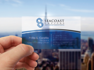 Business Card Design by LAXMI DESIGNHUB for Seacoast Capital | Design: #21266602