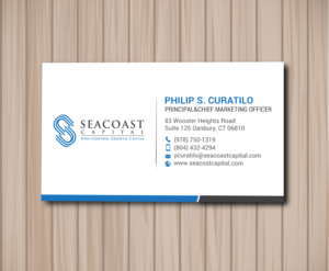 Business Card Design by chandrayaan.creative for Seacoast Capital | Design: #21262438