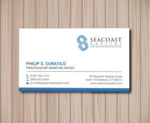 Business Card Design by chandrayaan.creative for Seacoast Capital | Design: #21262439