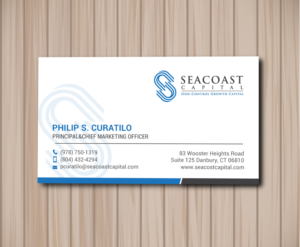 Business Card Design by chandrayaan.creative for Seacoast Capital | Design: #21262440