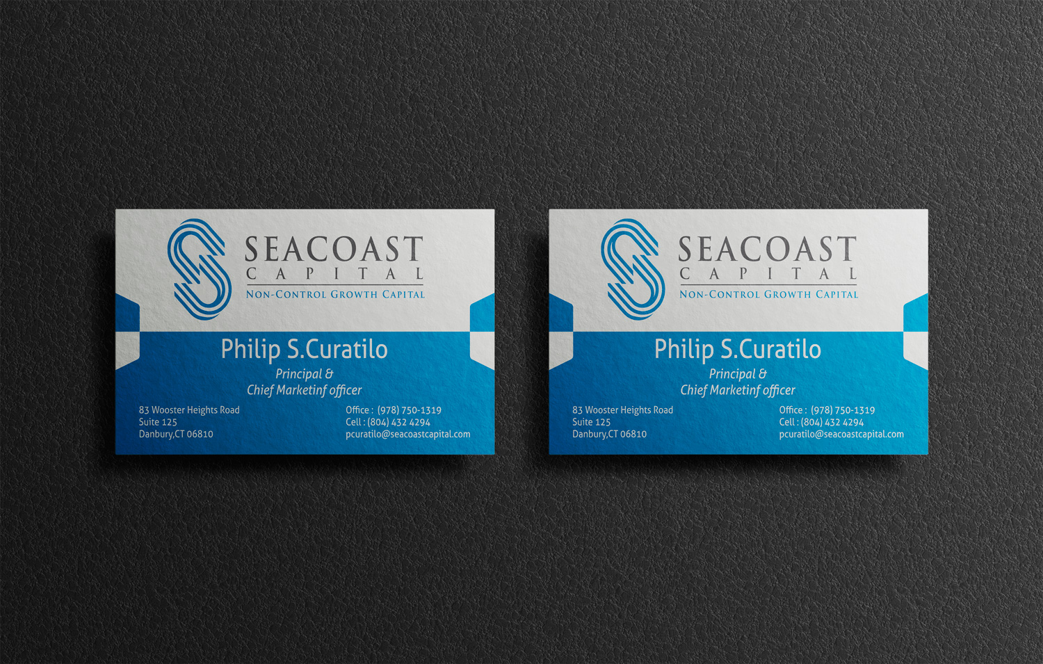 Design de Carte de Visite par ILCHE 88 pour Seacoast Capital | Design #21278979