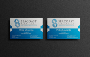 Design de Carte de Visite par ILCHE 88 pour Seacoast Capital | Design : #21278979