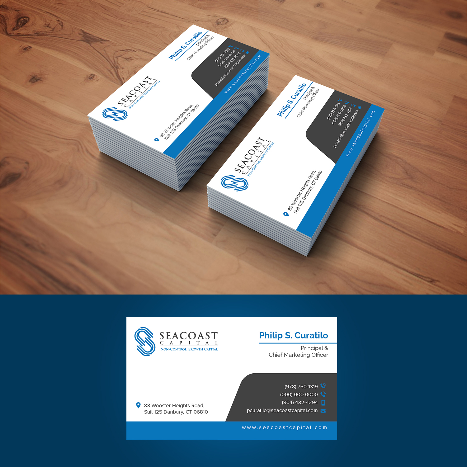 Business Card Design by Maxo-Biz for Seacoast Capital | Design #21283553