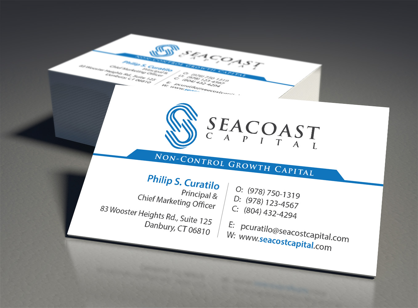 Diseño de Tarjeta de Presentación por MDesign para Seacoast Capital | Diseño #21334263