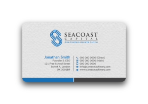 Seacoast Business Card Redesign | Visitenkarten-Design von Bold Pixels