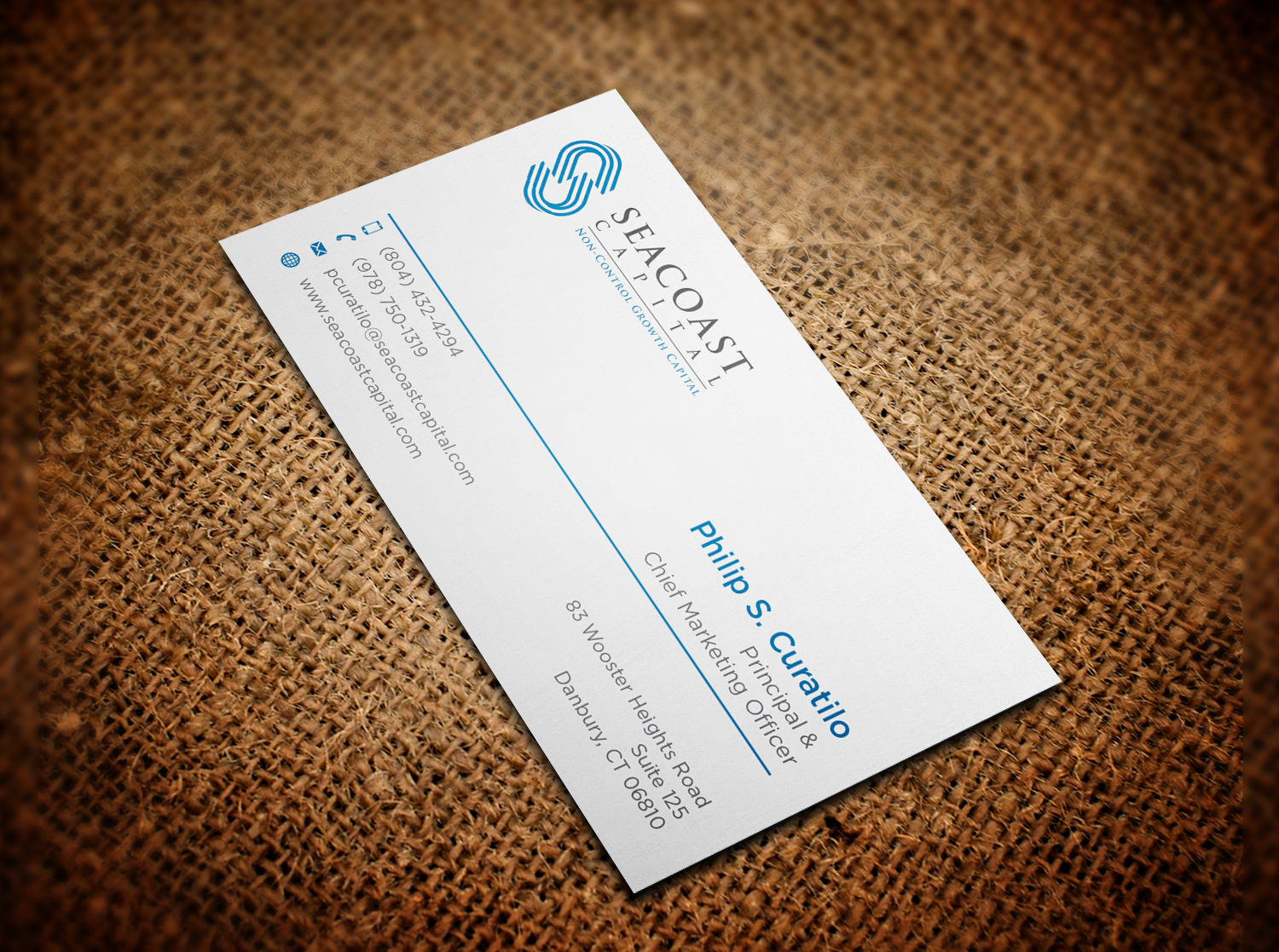 Business Card Design by haru_ichiban for Seacoast Capital | Design #21314092