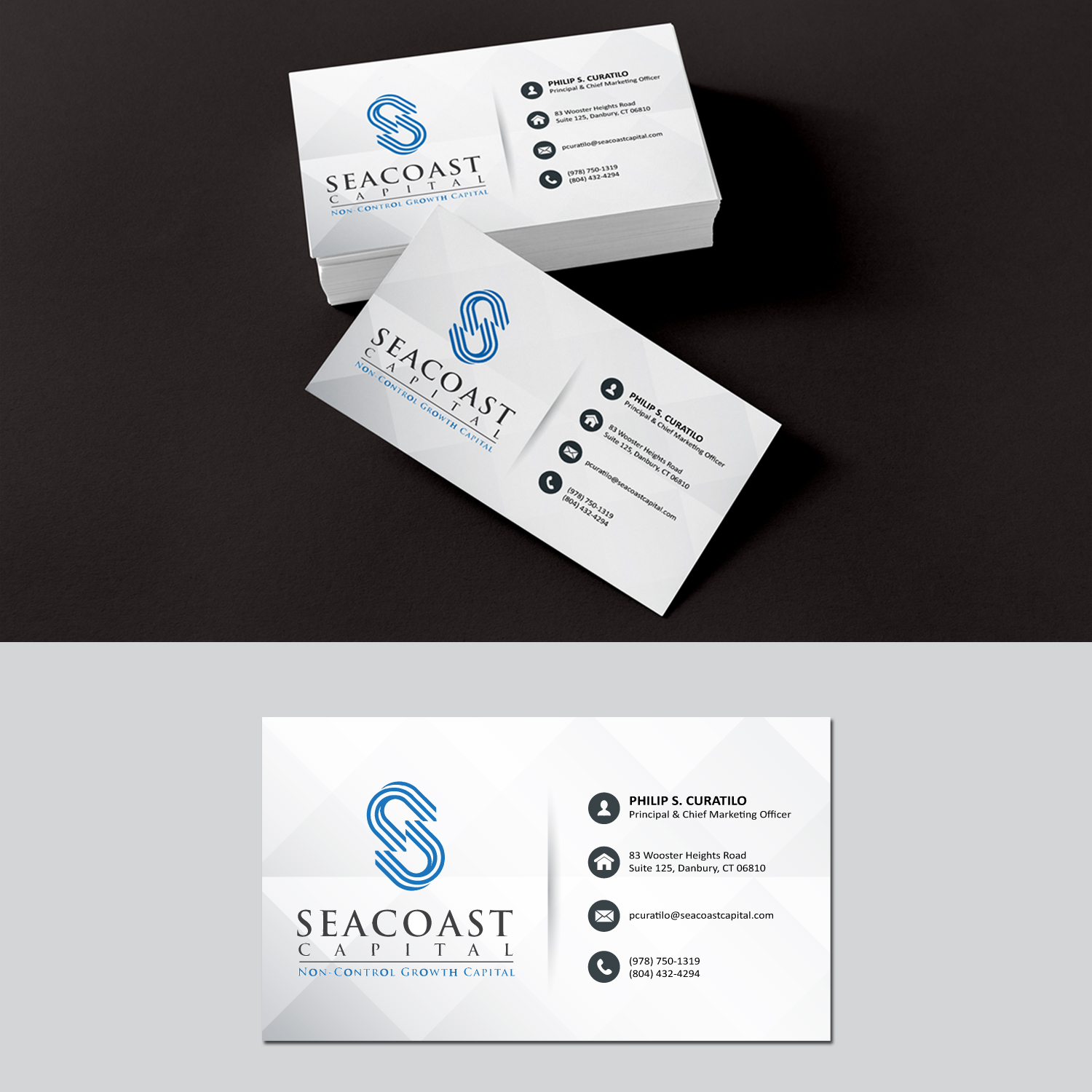 Design de Carte de Visite par Chameera  Jayawardana pour Seacoast Capital | Design #21280974