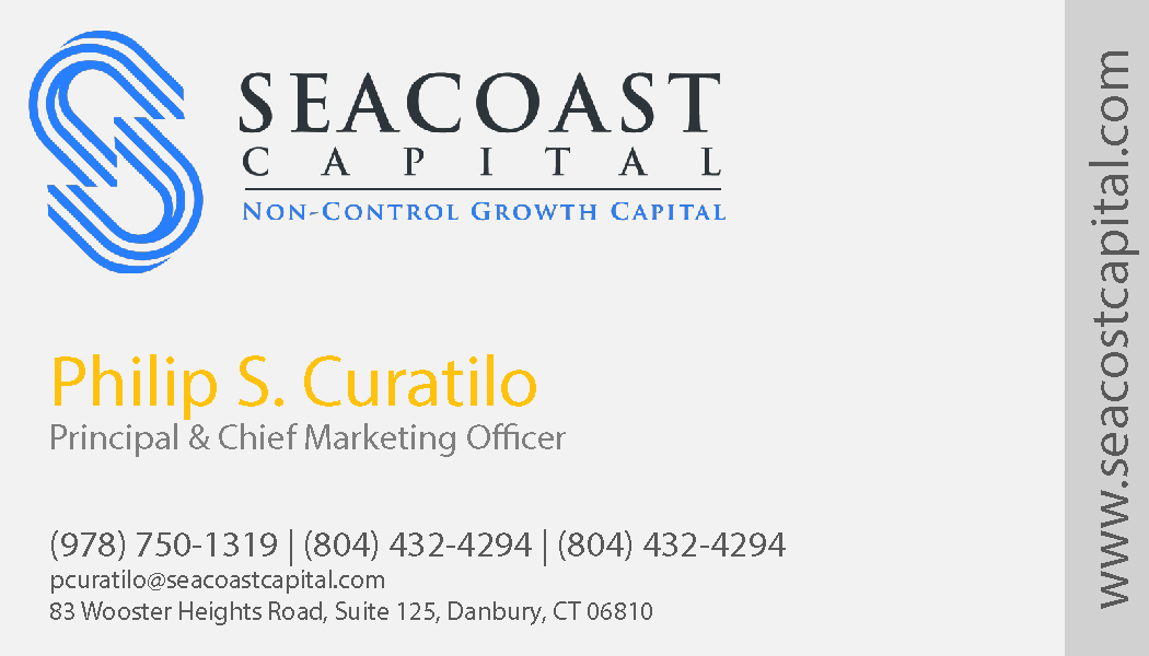 Business Card Design by Manoj Chathu for Seacoast Capital | Design #21293712
