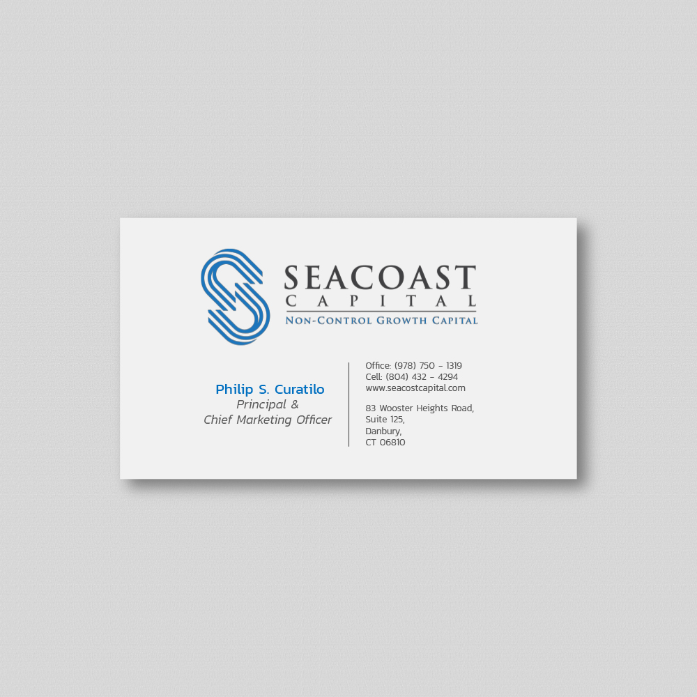 Design de Carte de Visite par sanduni_hansika pour Seacoast Capital | Design #21262116