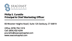 Business Card Design by cjxxxxxhxx for Seacoast Capital | Design: #21262215