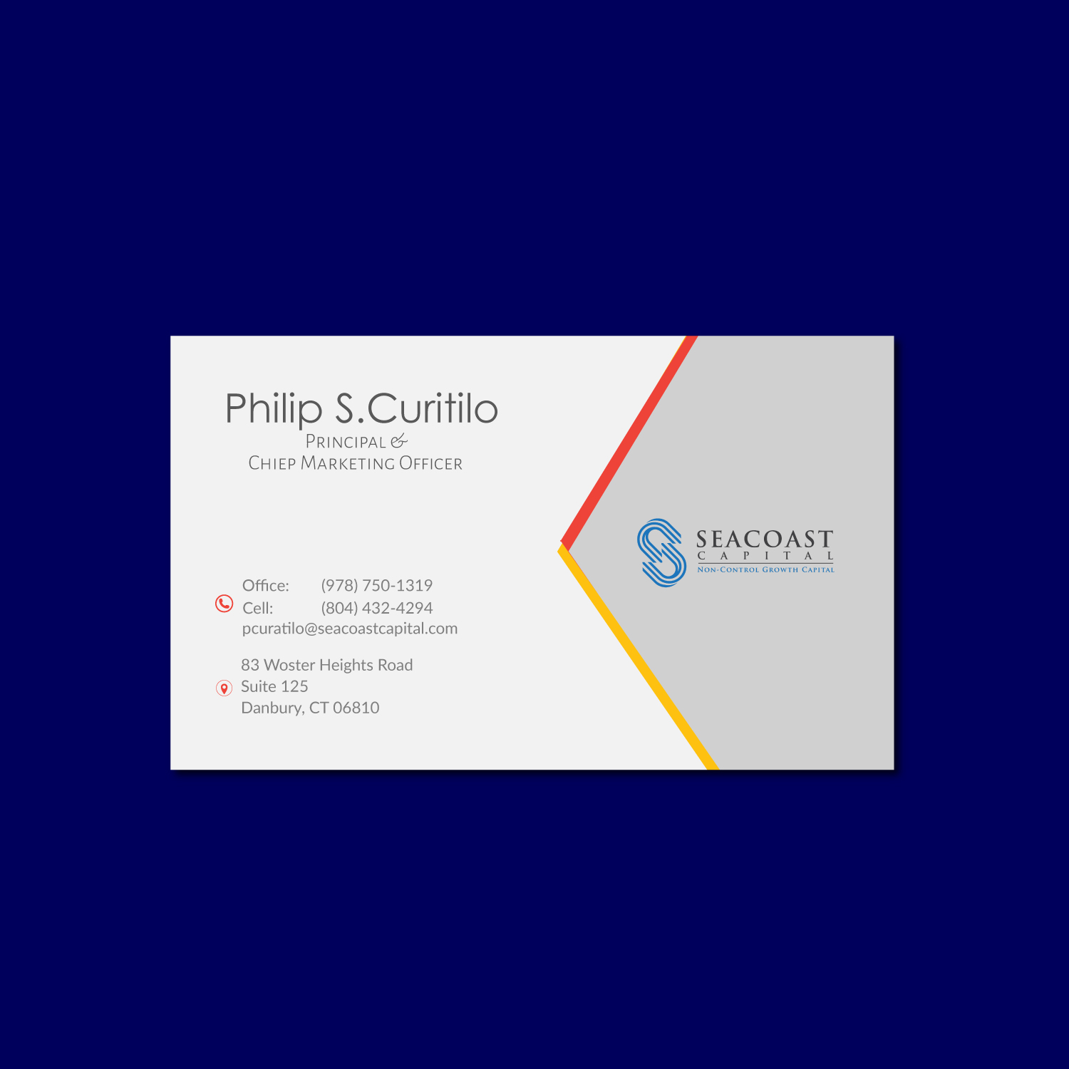 Business Card Design by Atiq 2 for Seacoast Capital | Design #21313755