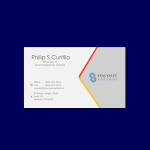Business Card Design by Atiq 2 for Seacoast Capital | Design: #21313755