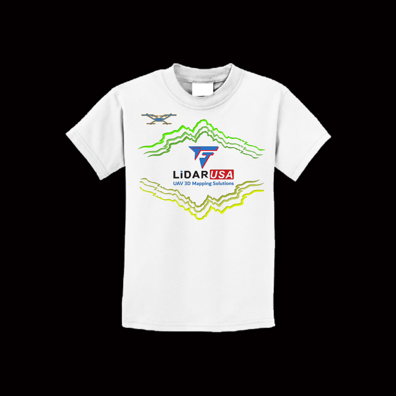 T-shirt Design by YopSArtdesign1972 for Fagerman Technologies Inc. LiDAR USA | Design #21313397