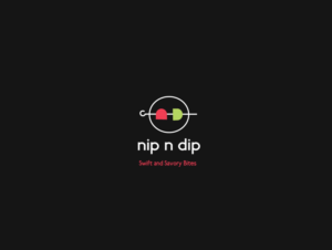 NIP N DIP Swift and Savory Bites  | Design de Logo par Hiccups Design