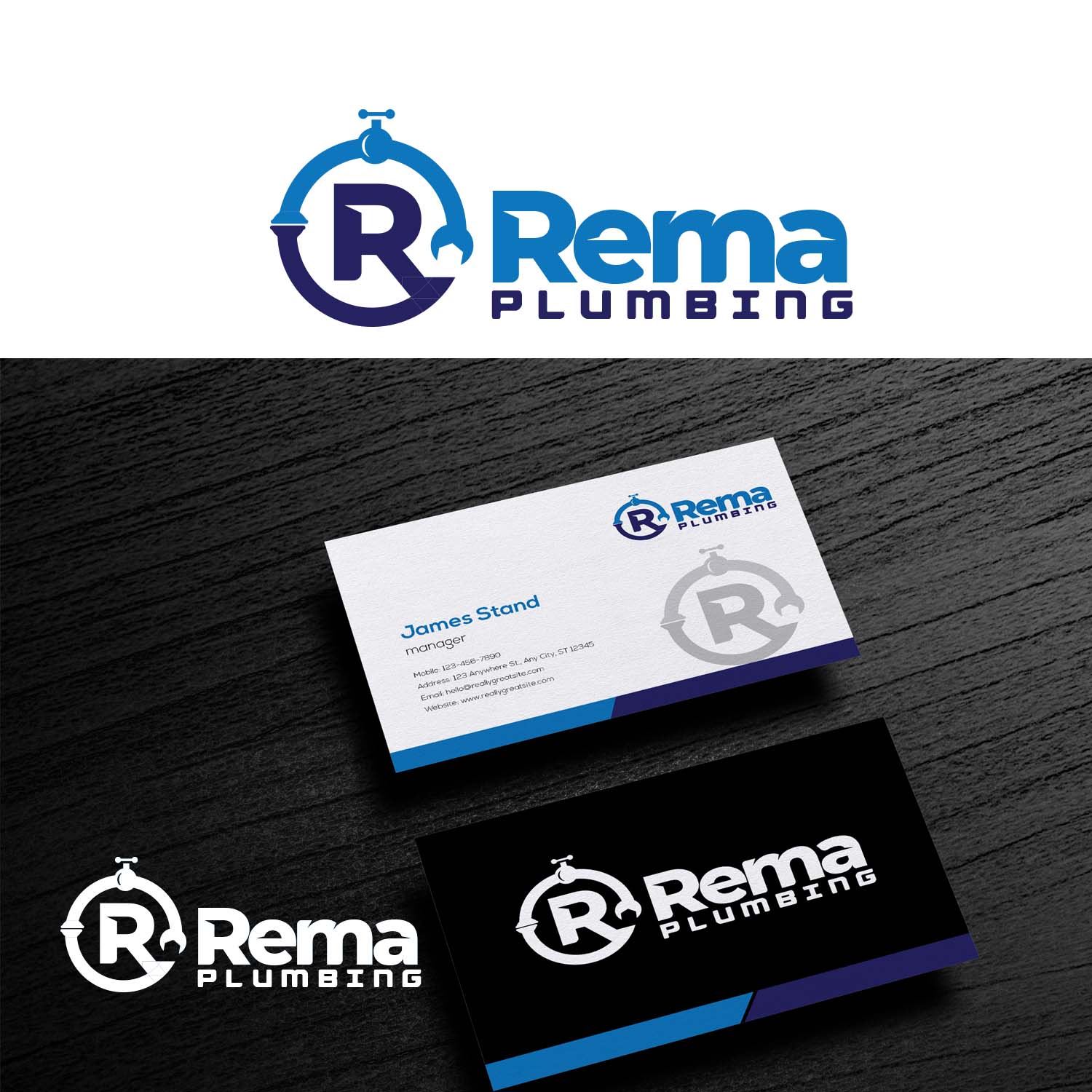Logo Design by Finley Johnson for rema plumbing | Design #21266104