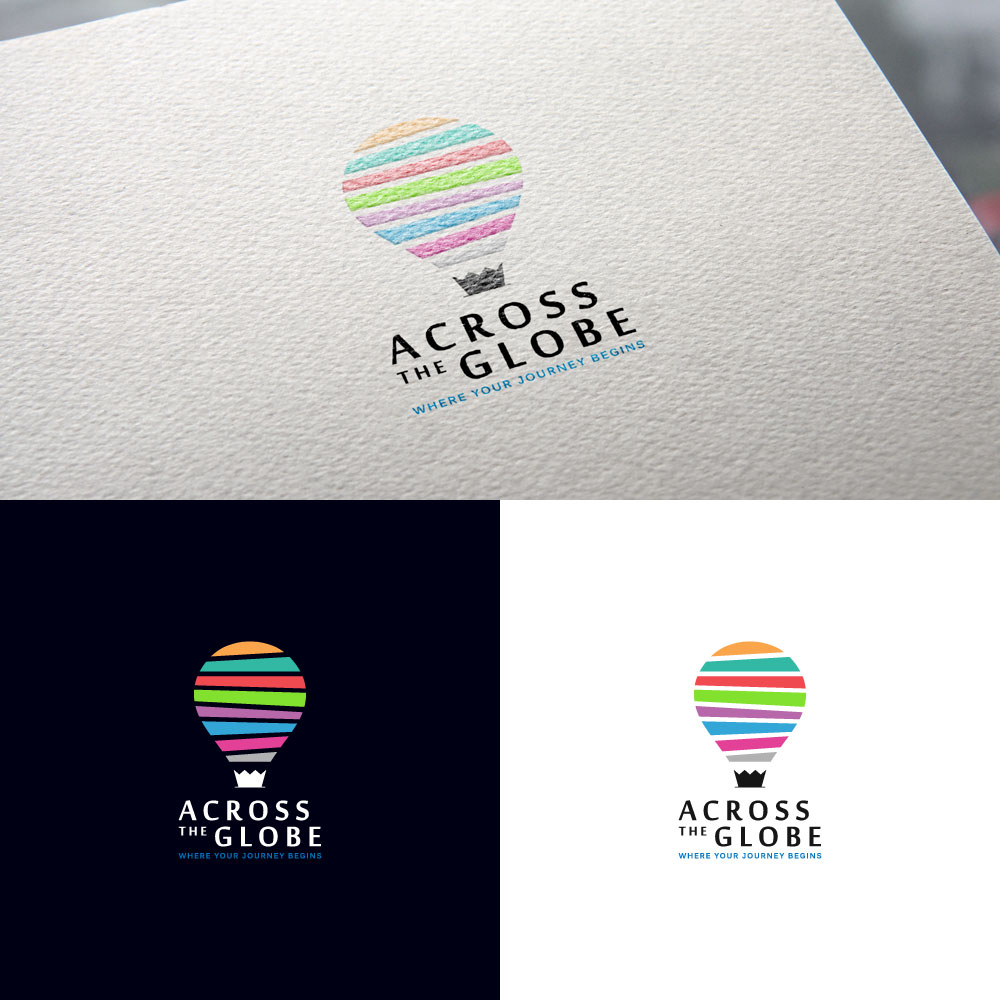 Logo Design by Gisella Guzmán for Across the Globe Travel | Design #21299375