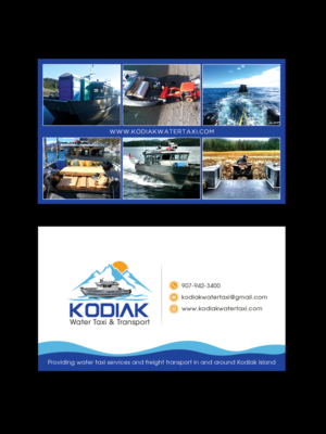 Visitenkarten-Design von Sandaruwan für Kodiak Water Taxi and Transport | Design #21269529