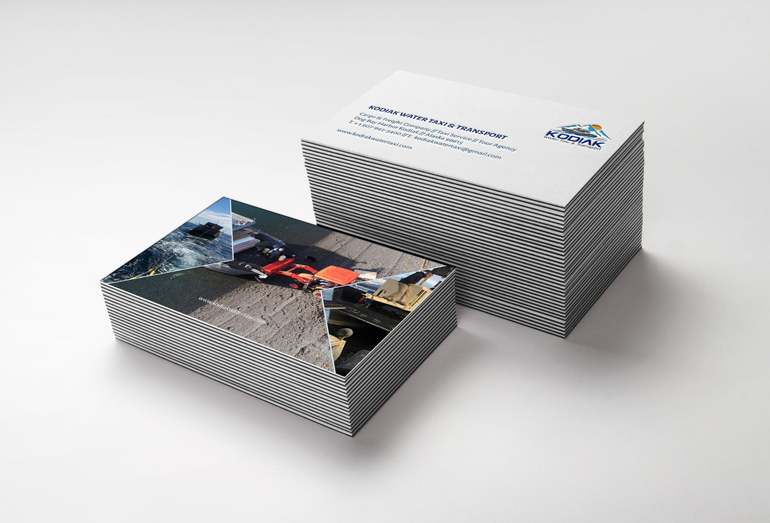 Business Card Design by Jale for Kodiak Water Taxi and Transport | Design #21268460