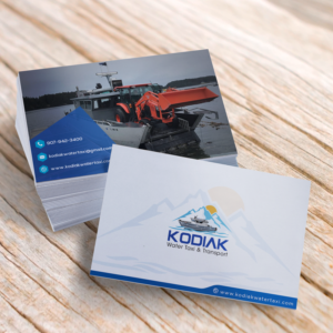 Business Card Design by Kreative Keera for Kodiak Water Taxi and Transport | Design: #21303884