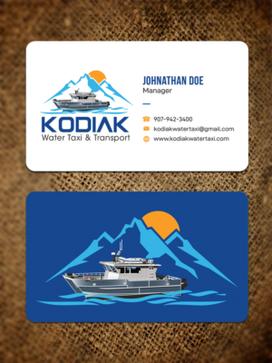 Kodiak Water Taxi and Transport | Visitenkarten-Design von JK18