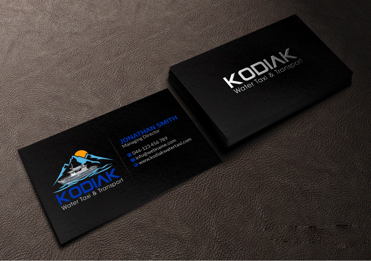 Business Card Design by Creations Box 2015 for Kodiak Water Taxi and Transport | Design #21270804
