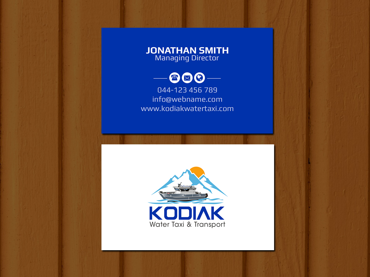 Diseño de Tarjeta de Presentación por Creations Box 2015 para Kodiak Water Taxi and Transport | Diseño #21270806