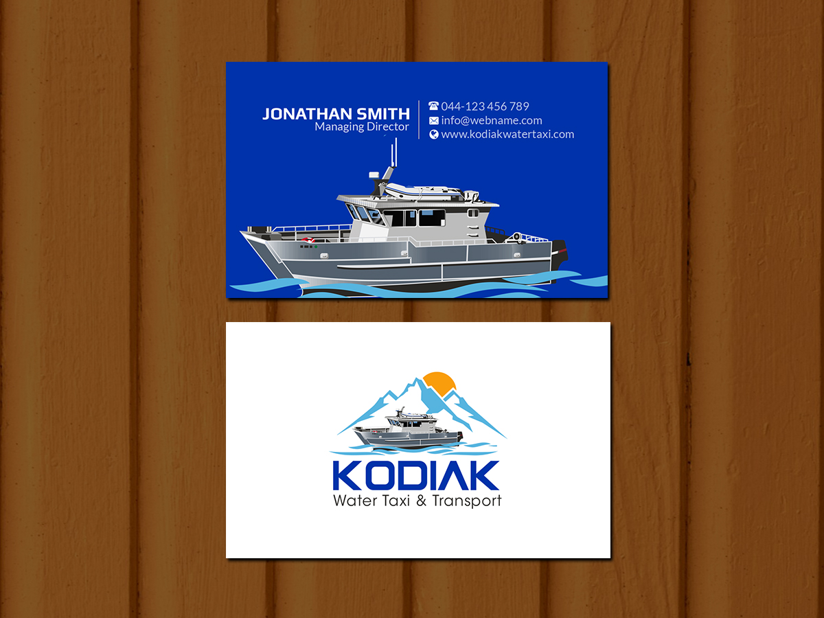 Diseño de Tarjeta de Presentación por Creations Box 2015 para Kodiak Water Taxi and Transport | Diseño #21270809