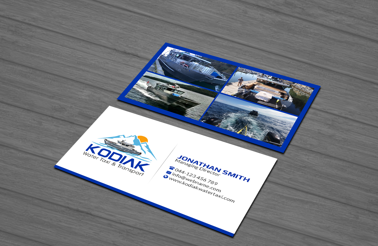Diseño de Tarjeta de Presentación por Creations Box 2015 para Kodiak Water Taxi and Transport | Diseño #21273295