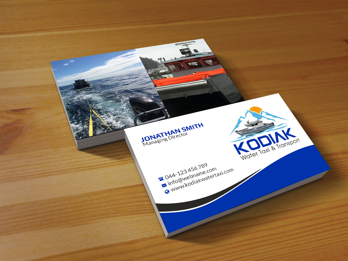 Diseño de Tarjeta de Presentación por Creations Box 2015 para Kodiak Water Taxi and Transport | Diseño #21273300