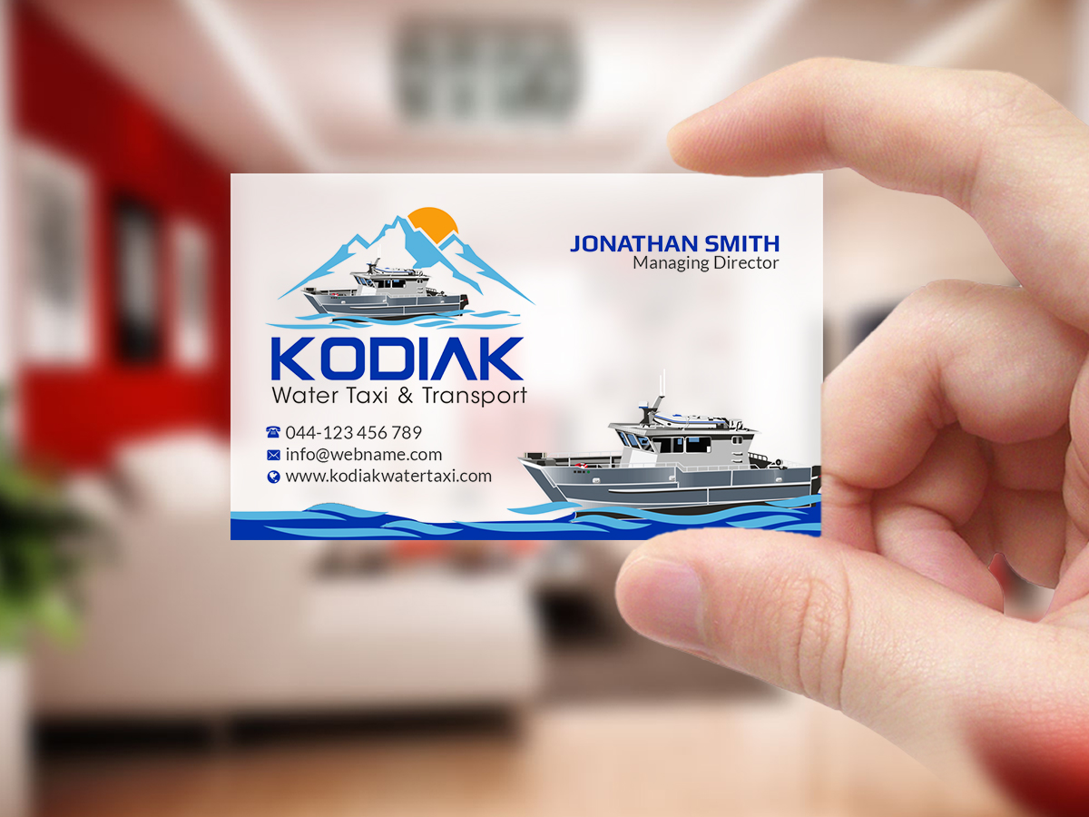 Diseño de Tarjeta de Presentación por Creations Box 2015 para Kodiak Water Taxi and Transport | Diseño #21273304