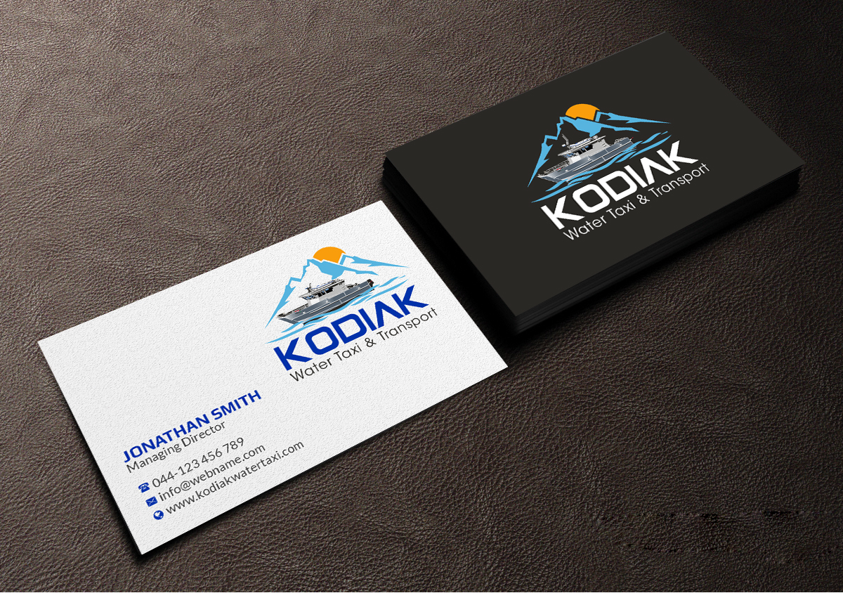 Business Card Design by Creations Box 2015 for Kodiak Water Taxi and Transport | Design #21273306