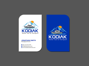 Business Card Design by Creations Box 2015 for Kodiak Water Taxi and Transport | Design: #21273311