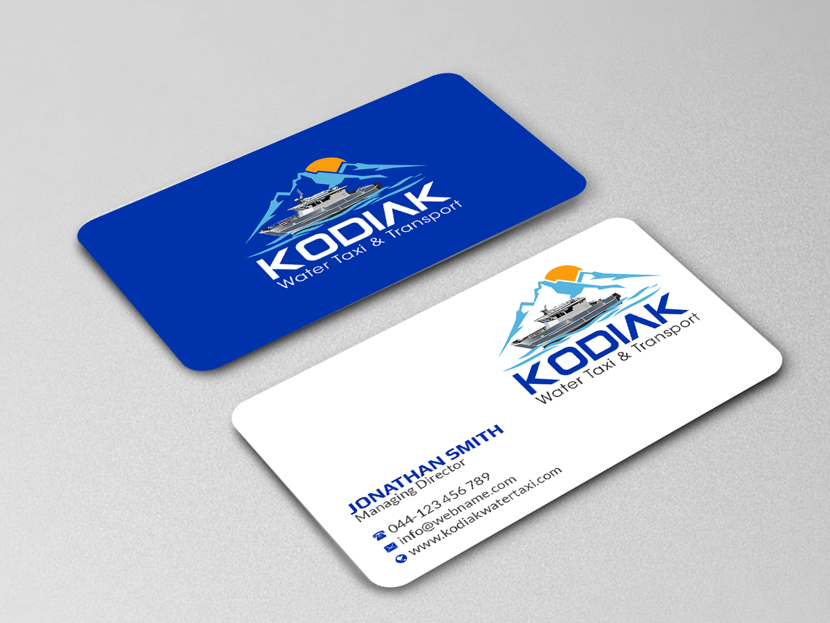 Business Card Design by Creations Box 2015 for Kodiak Water Taxi and Transport | Design #21273314