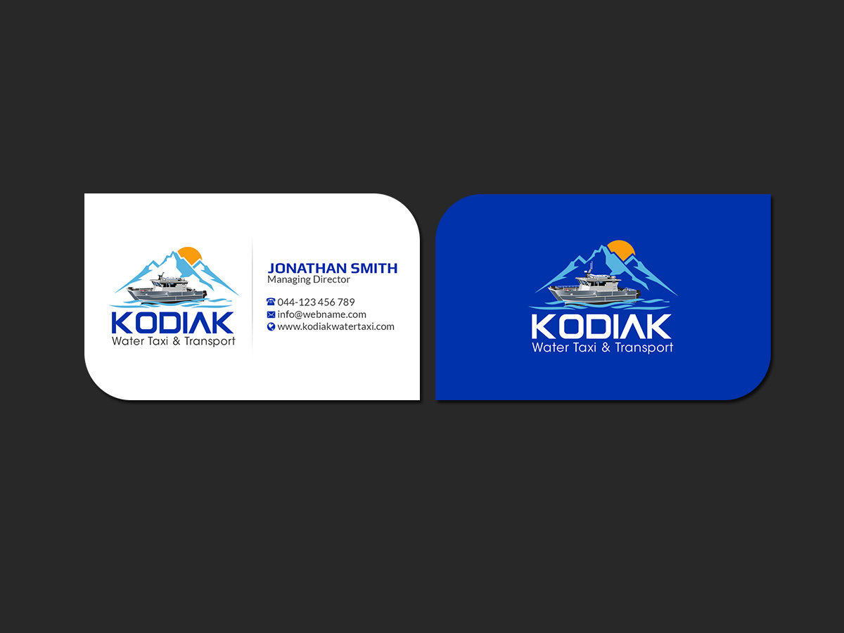 Diseño de Tarjeta de Presentación por Creations Box 2015 para Kodiak Water Taxi and Transport | Diseño #21273315