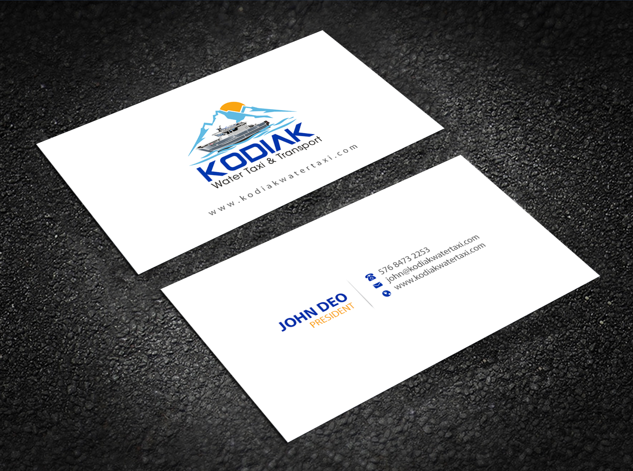 Business Card Design by Brand aid for Kodiak Water Taxi and Transport | Design #21271140