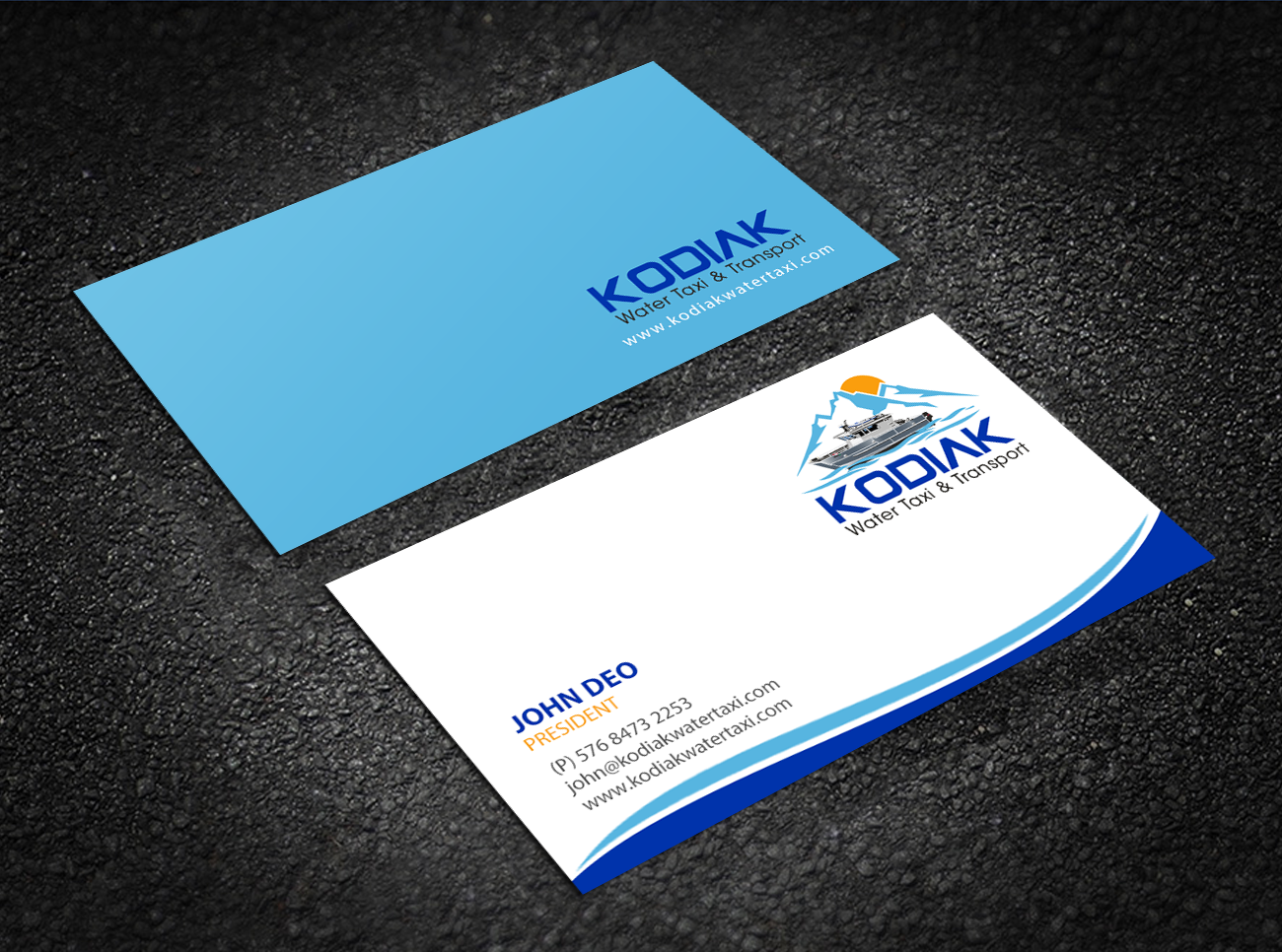 Business Card Design by Brand aid for Kodiak Water Taxi and Transport | Design #21271145