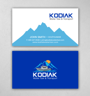 Business Card Design by chandrayaan.creative for Kodiak Water Taxi and Transport | Design: #21271046