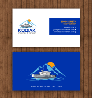 Business Card Design by chandrayaan.creative for Kodiak Water Taxi and Transport | Design: #21271047