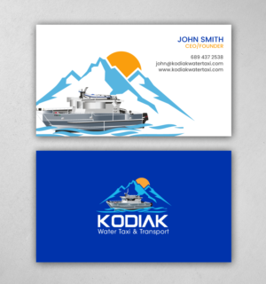 Business Card Design by chandrayaan.creative for Kodiak Water Taxi and Transport | Design: #21271050